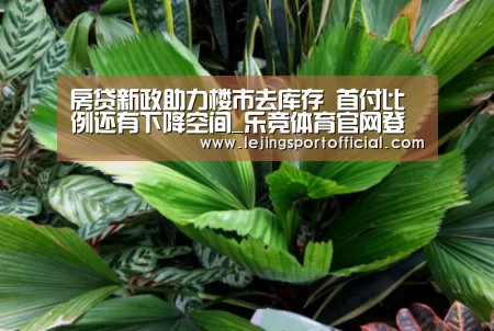 房贷新政助力楼市去库存 首付比例还有下降空间_乐竞体育官网登录(图1) 乐竞体育官网登录